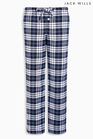 Jack Wills Navy Check Fretherne Pyjama Pant